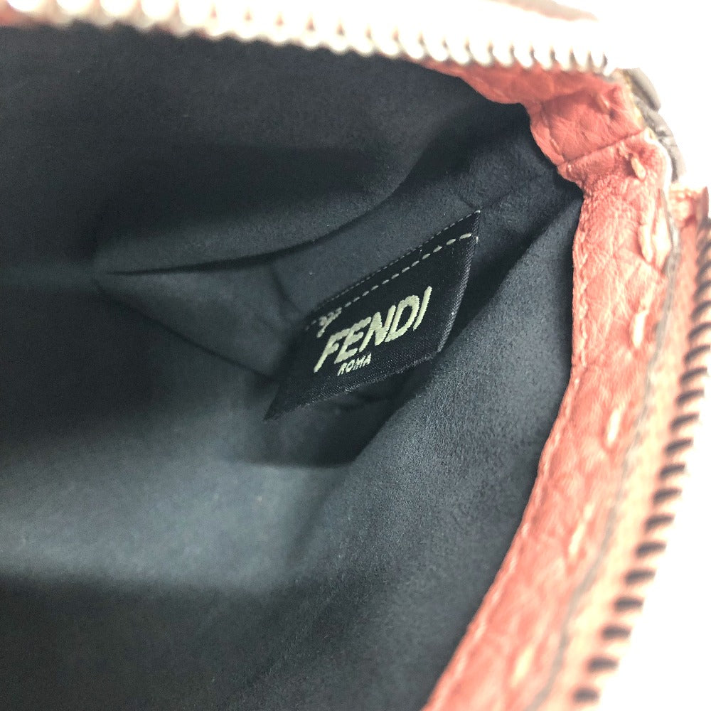 FENDI Pouch 8N0114 leather pink Celeria