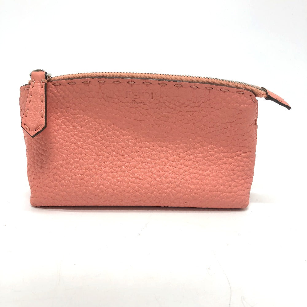 FENDI Pouch 8N0114 leather pink Celeria