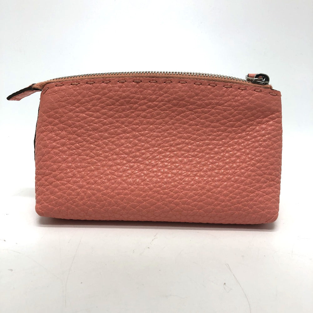 FENDI Pouch 8N0114 leather pink Celeria