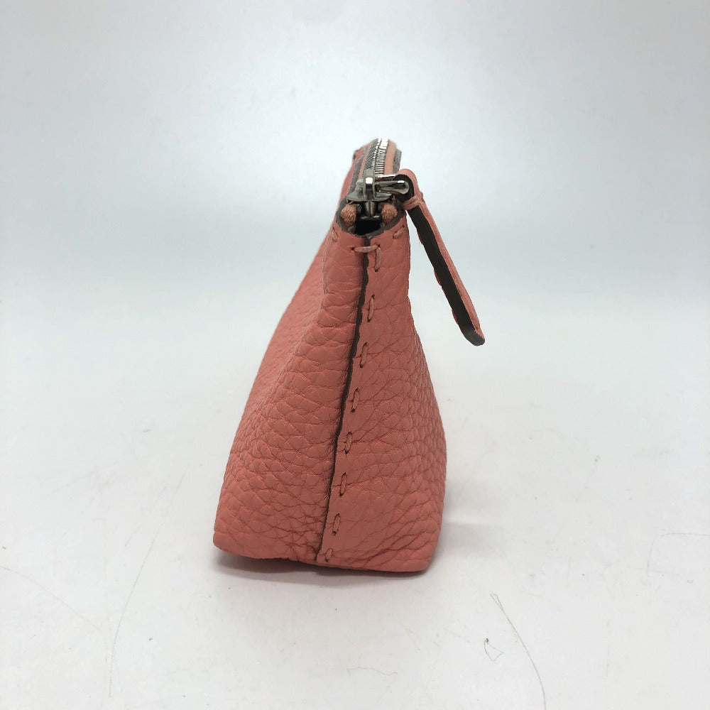 FENDI Pouch 8N0114 leather pink Celeria