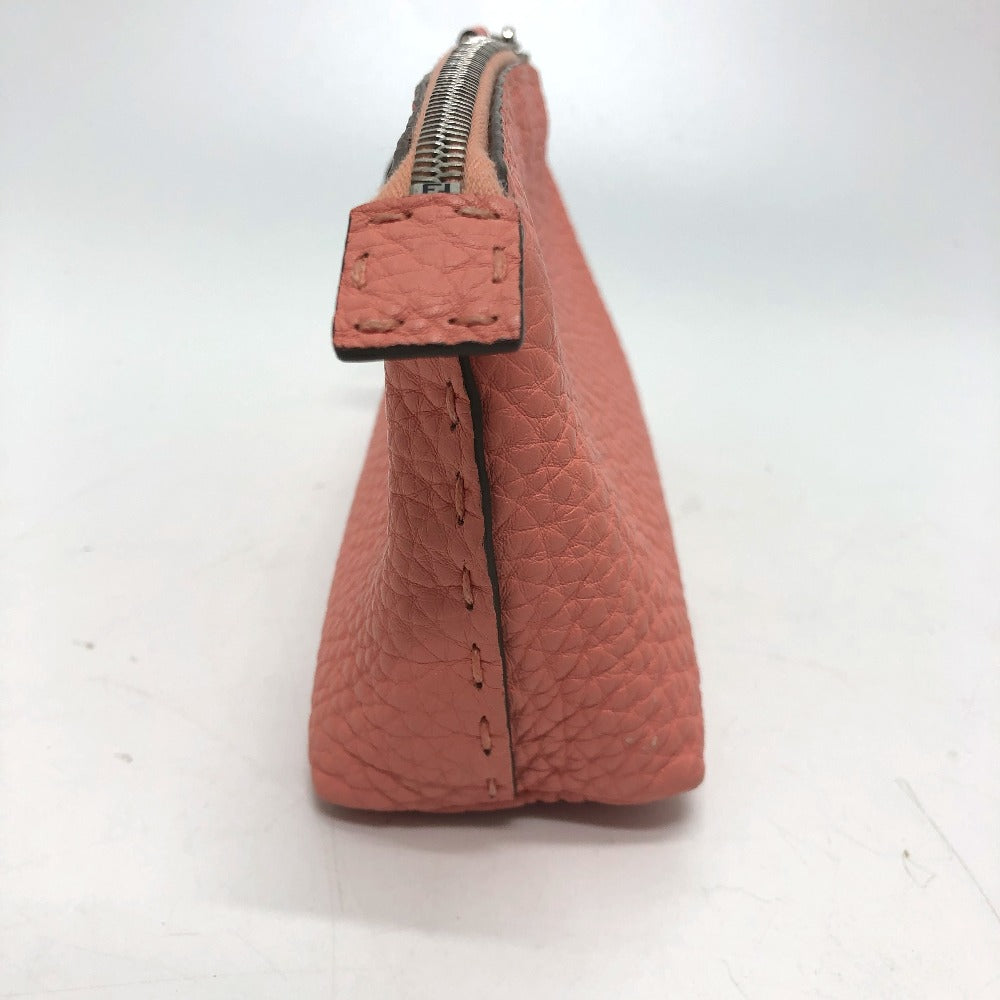 FENDI Pouch 8N0114 leather pink Celeria