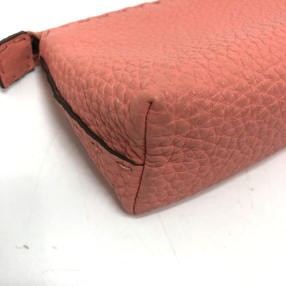 FENDI Pouch 8N0114 leather pink Celeria