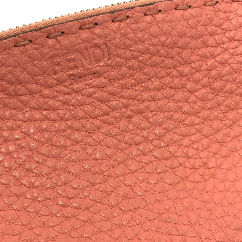 FENDI Pouch 8N0114 leather pink Celeria