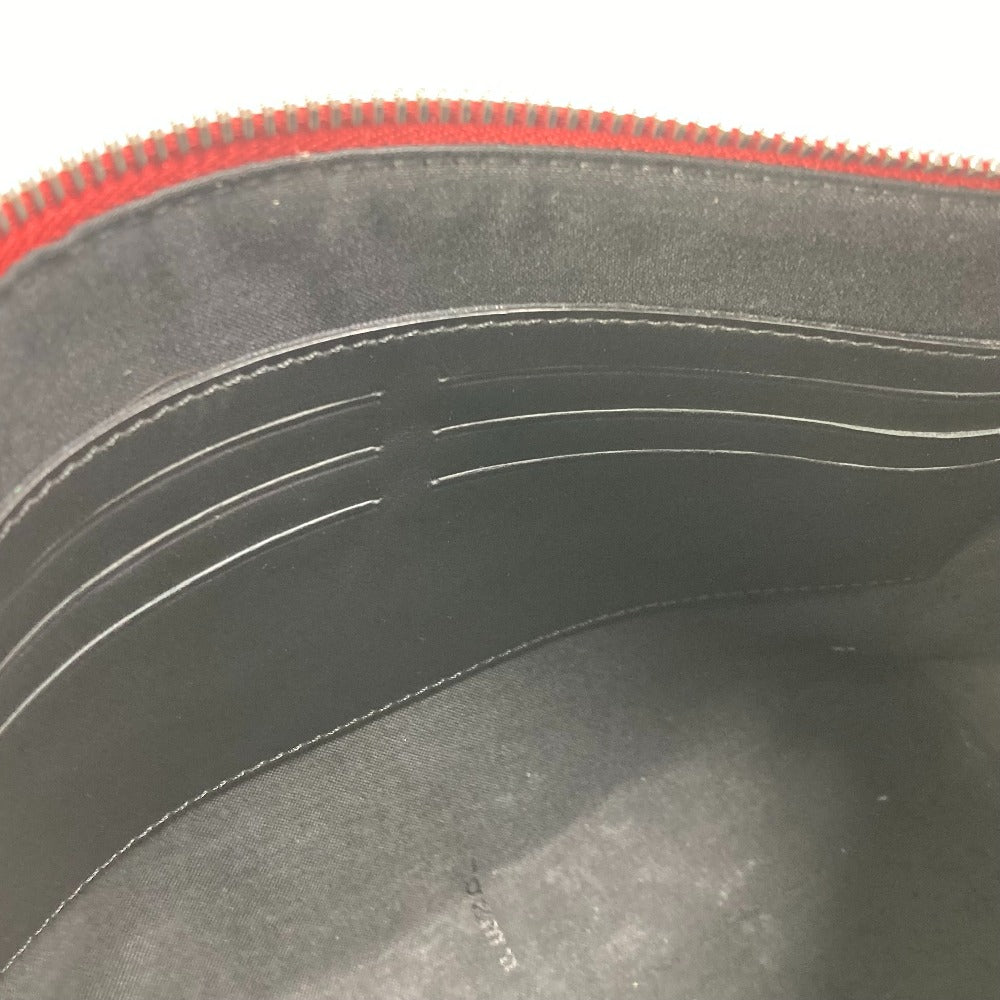 FENDI Clutch bag 7N0106 leather Red Zucca