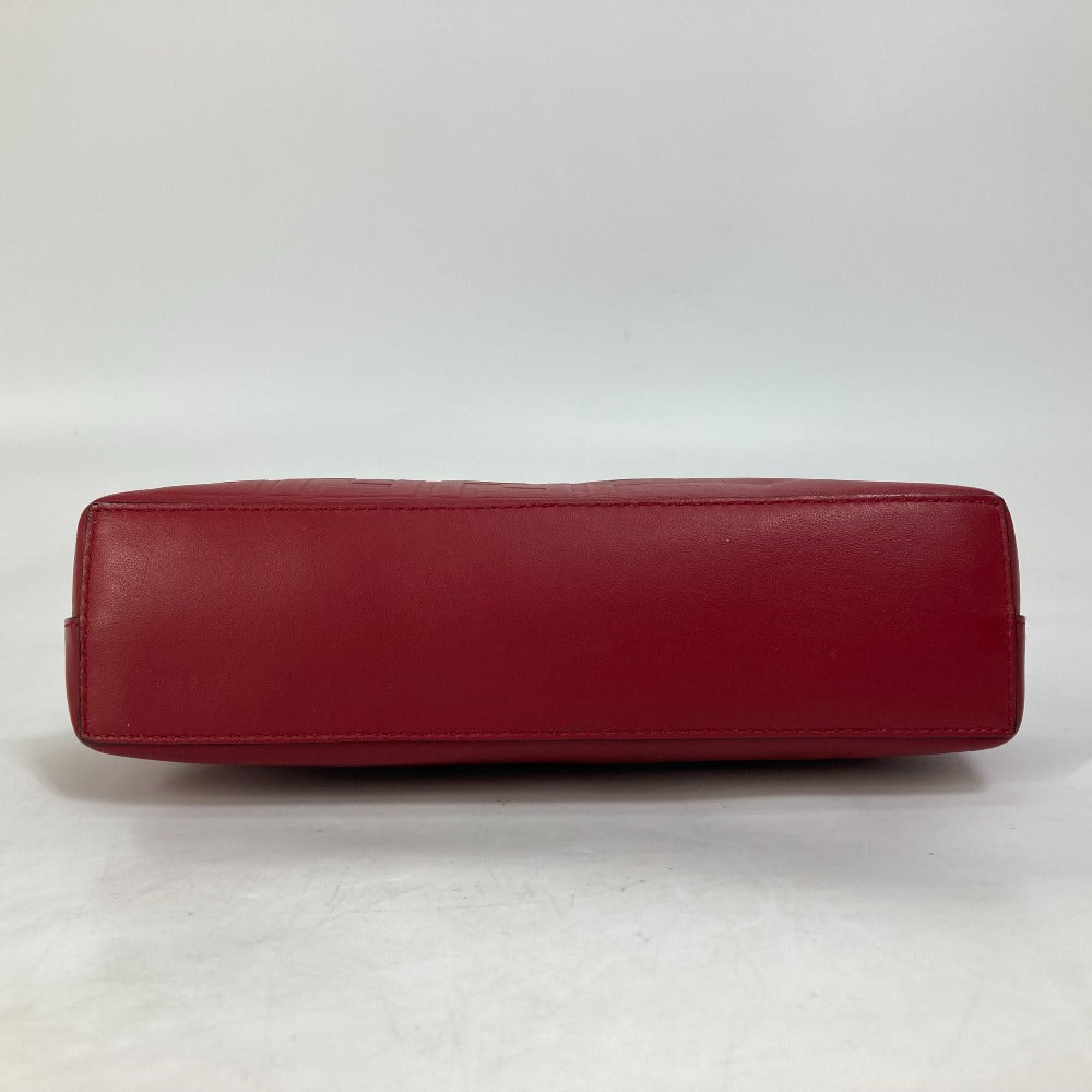 FENDI Clutch bag 7N0106 leather Red Zucca