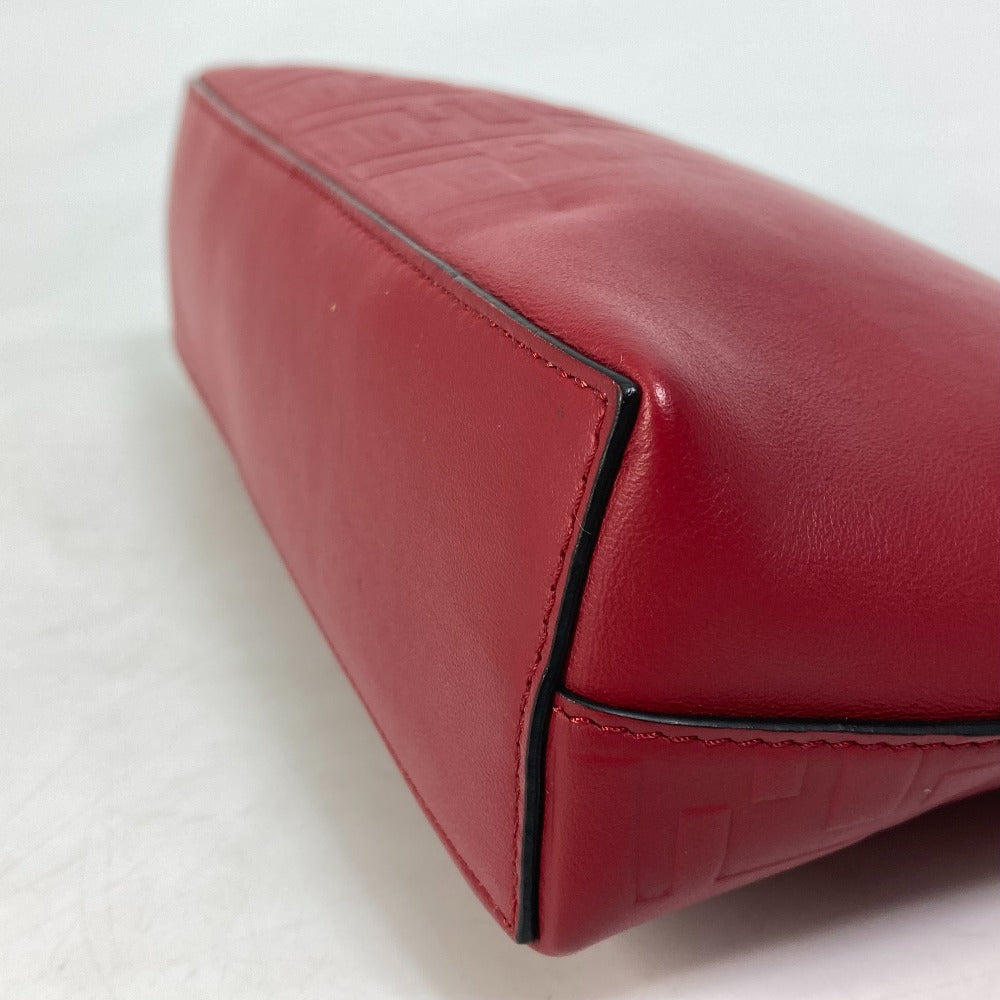 FENDI Clutch bag 7N0106 leather Red Zucca