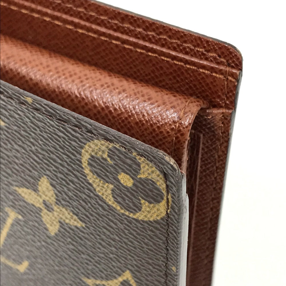 LOUIS VUITTON Folded wallet M61675 Monogram canvas Brown Monogram Portefeuille Marco mens Used Authentic