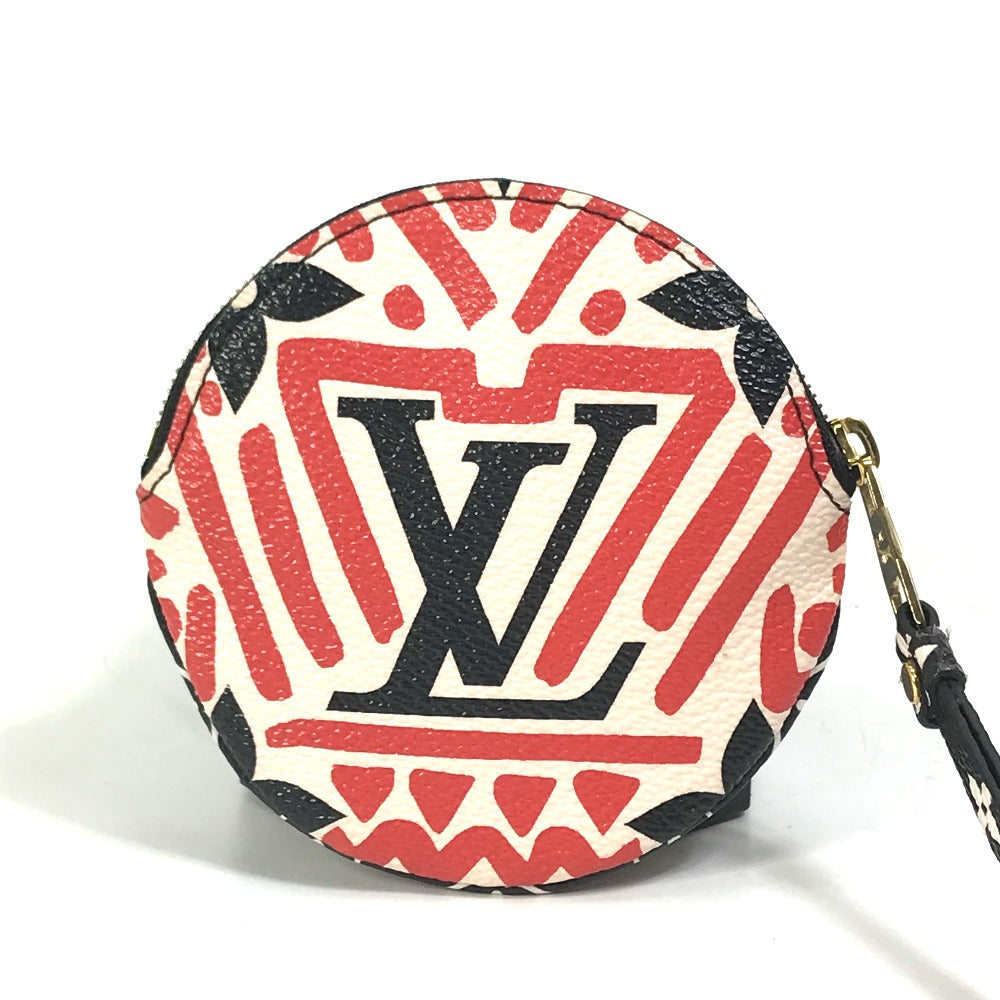 LOUIS VUITTON Coin case M69505 Monogram canvas Red x white x black LV Clafoutis Portonet Ron
