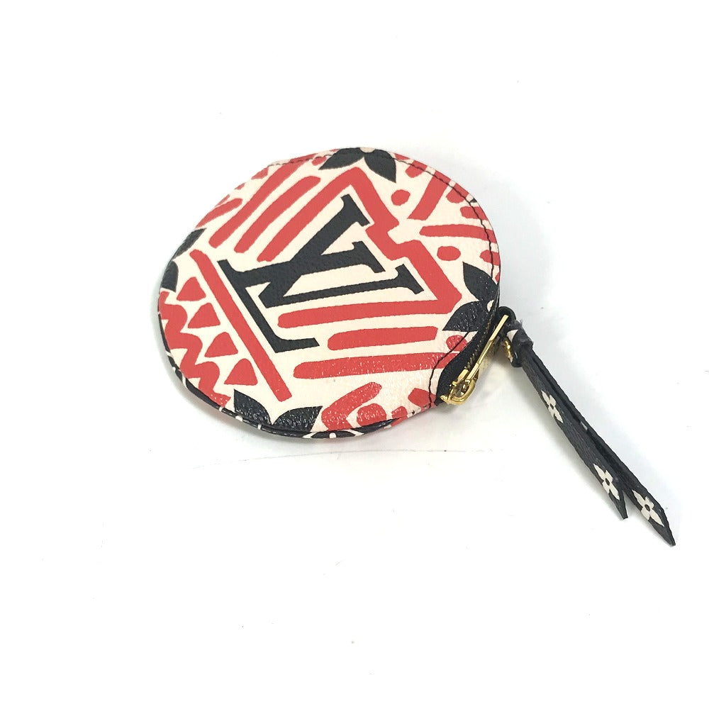LOUIS VUITTON Coin case M69505 Monogram canvas Red x white x black LV Clafoutis Portonet Ron