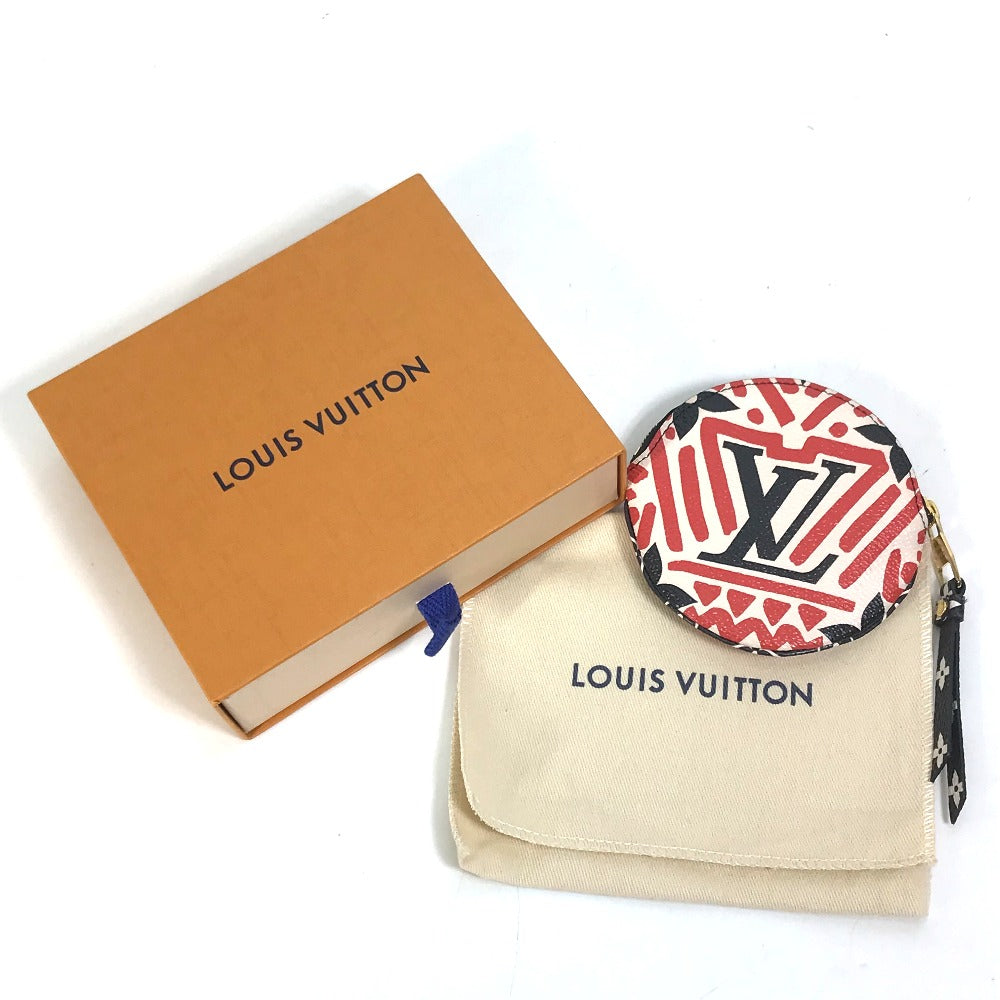LOUIS VUITTON Coin case M69505 Monogram canvas Red x white x black LV Clafoutis Portonet Ron