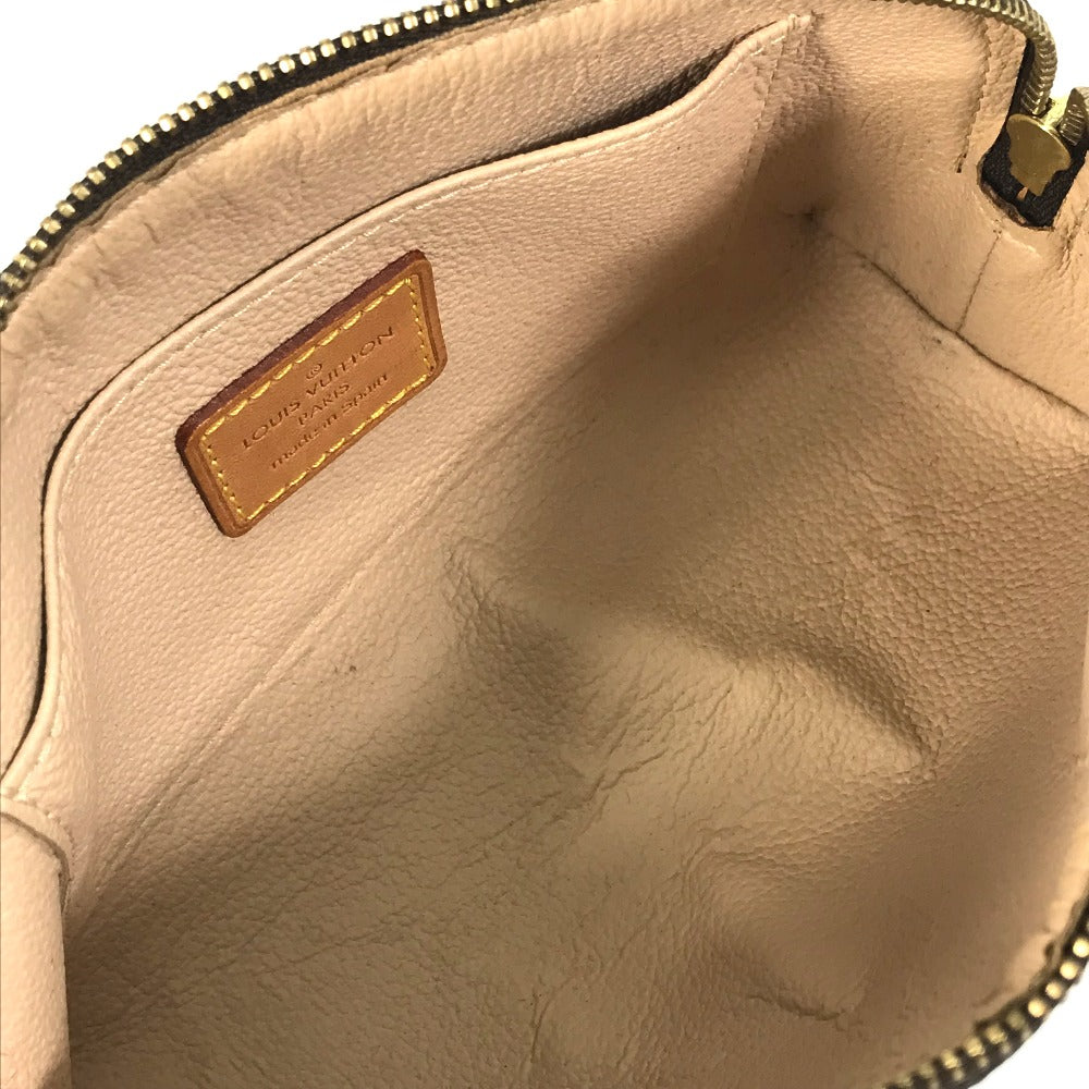 LOUIS VUITTON Pouch M47515 Monogram canvas Brown Monogram Pochette Cosmetic Women Used Authentic