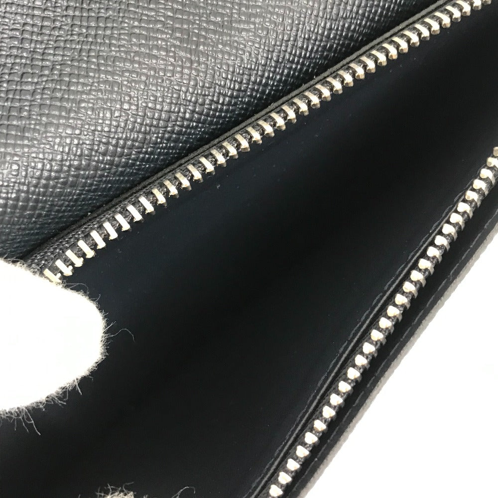LOUIS VUITTON Long Wallet Purse M30502 Taiga Leather Dark Navy type Taiga Portefeuille Braza