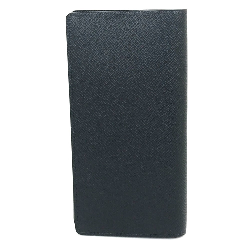 LOUIS VUITTON Long Wallet Purse M30502 Taiga Leather Dark Navy type Taiga Portefeuille Braza