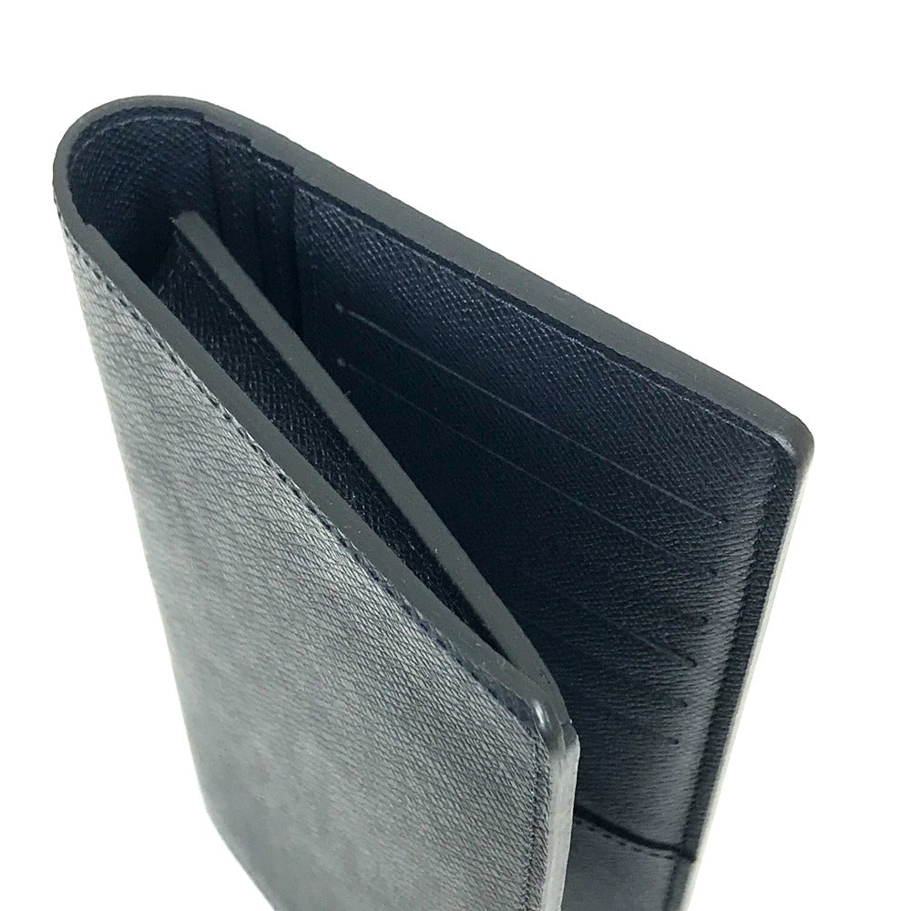 LOUIS VUITTON Long Wallet Purse M30502 Taiga Leather Dark Navy type Taiga Portefeuille Braza