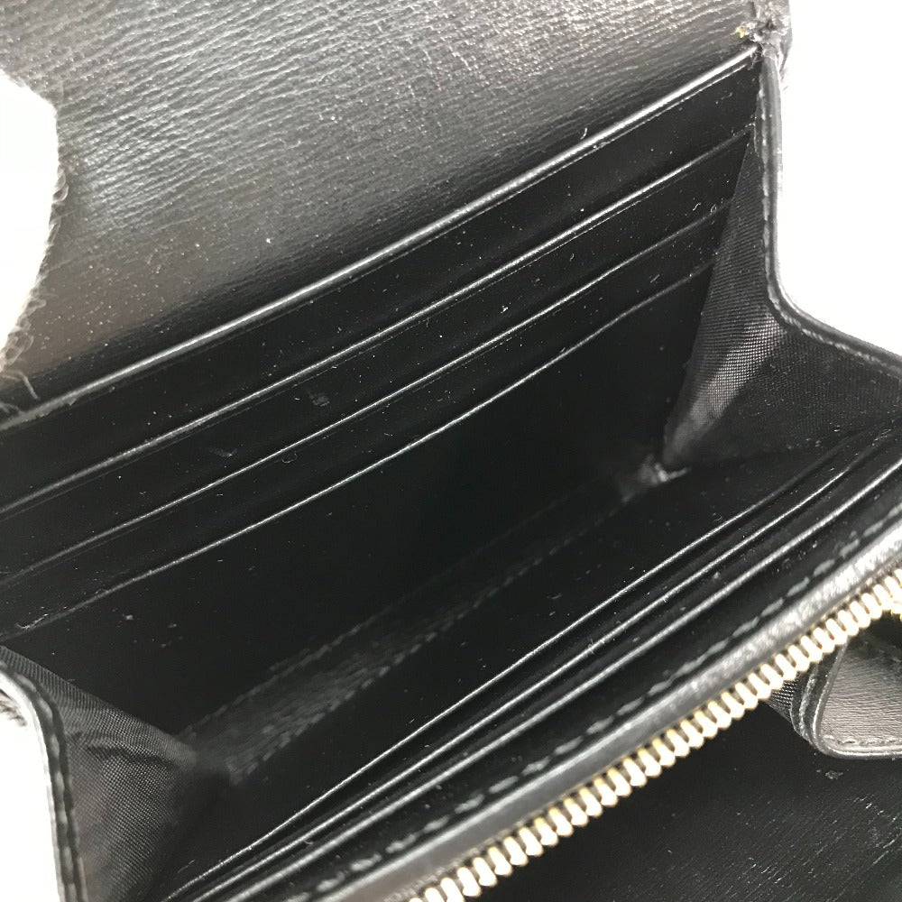 GUCCI Folded wallet 621891 leather black Horsebit