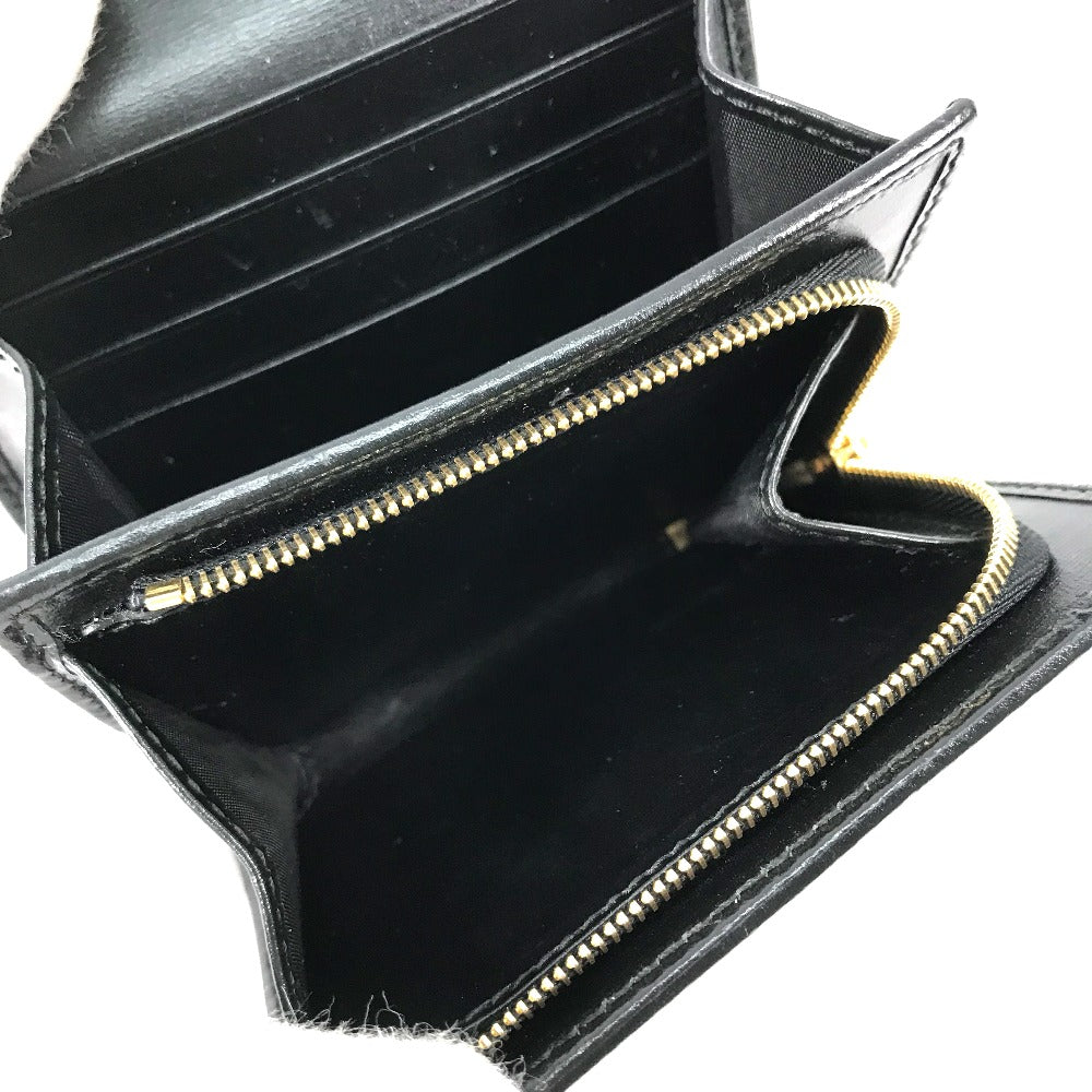 GUCCI Folded wallet 621891 leather black Horsebit