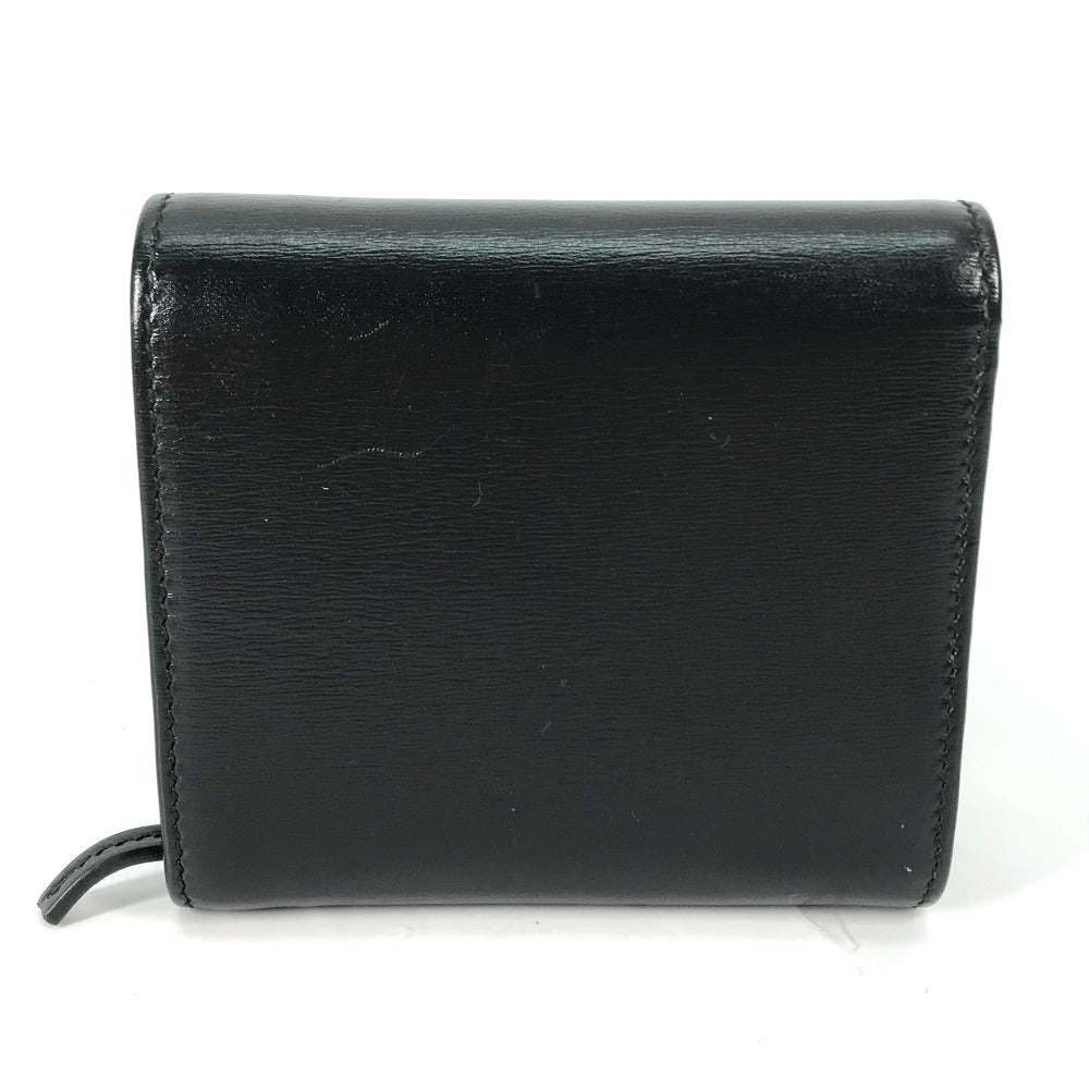 GUCCI Folded wallet 621891 leather black Horsebit