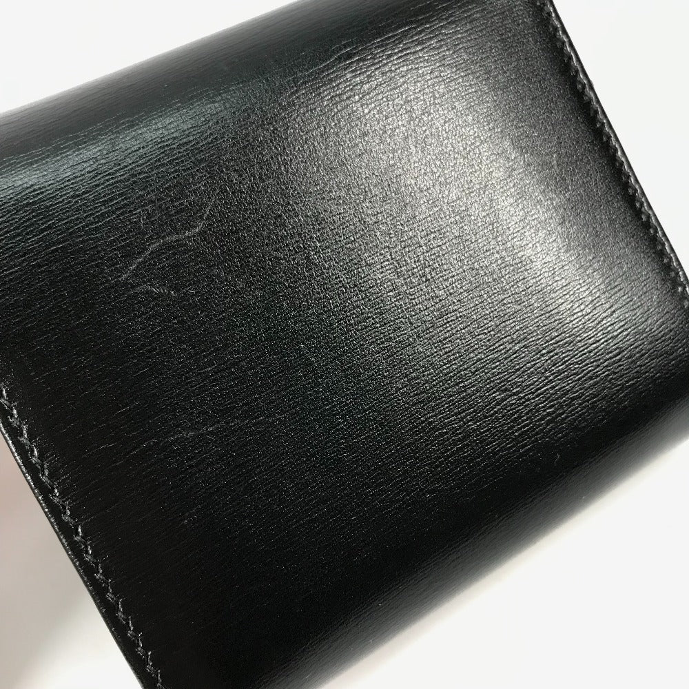 GUCCI Folded wallet 621891 leather black Horsebit