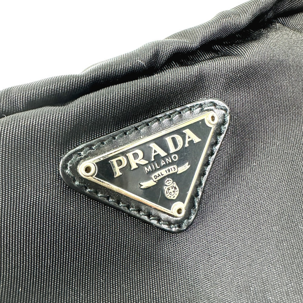 PRADA Pouch NM340X Nylon black Triangle logo plate