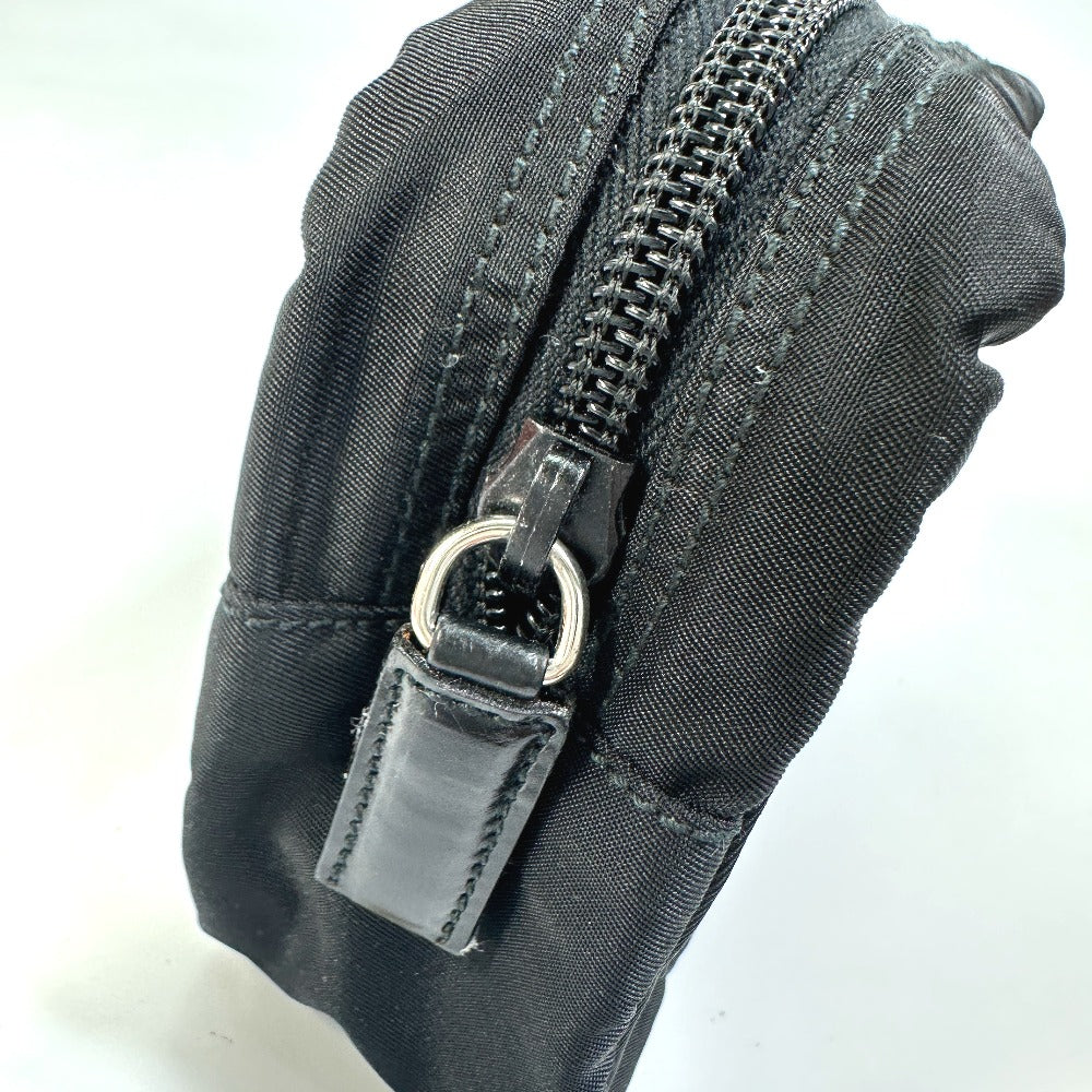 PRADA Pouch NM340X Nylon black Triangle logo plate