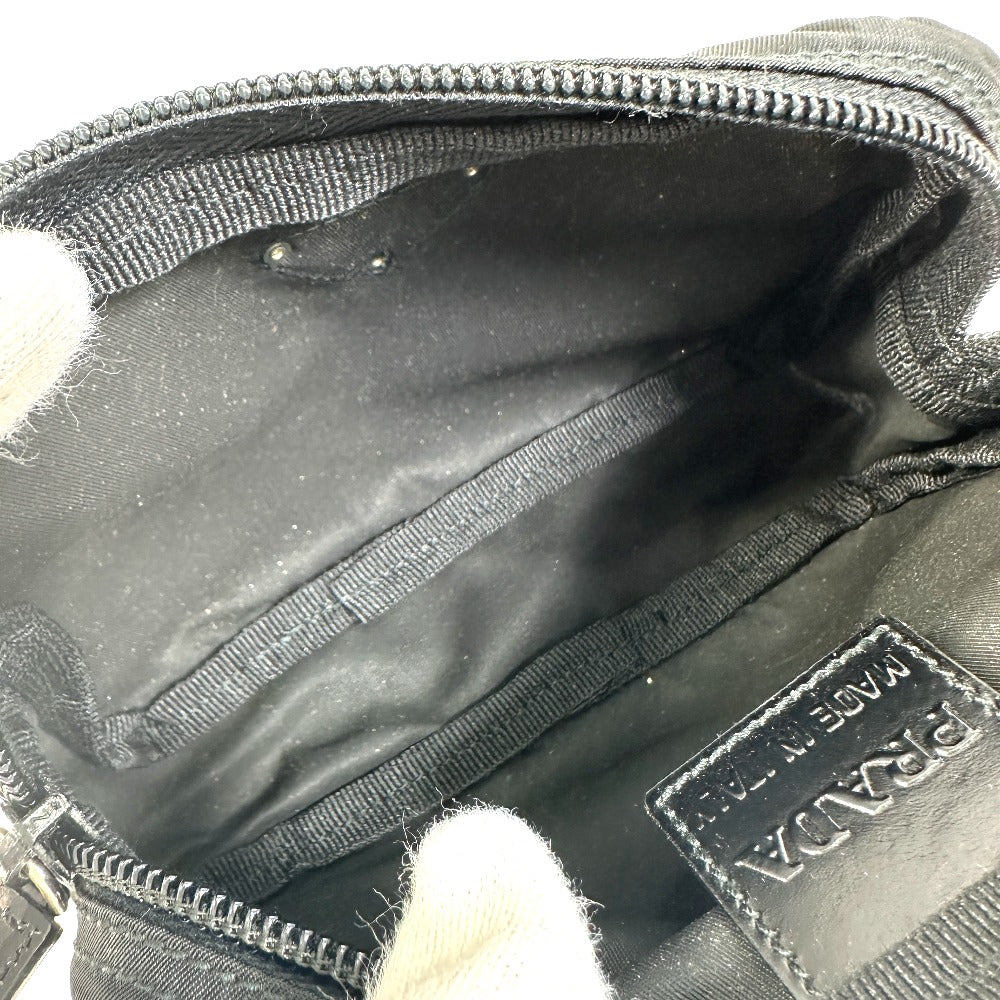 PRADA Pouch NM340X Nylon black Triangle logo plate