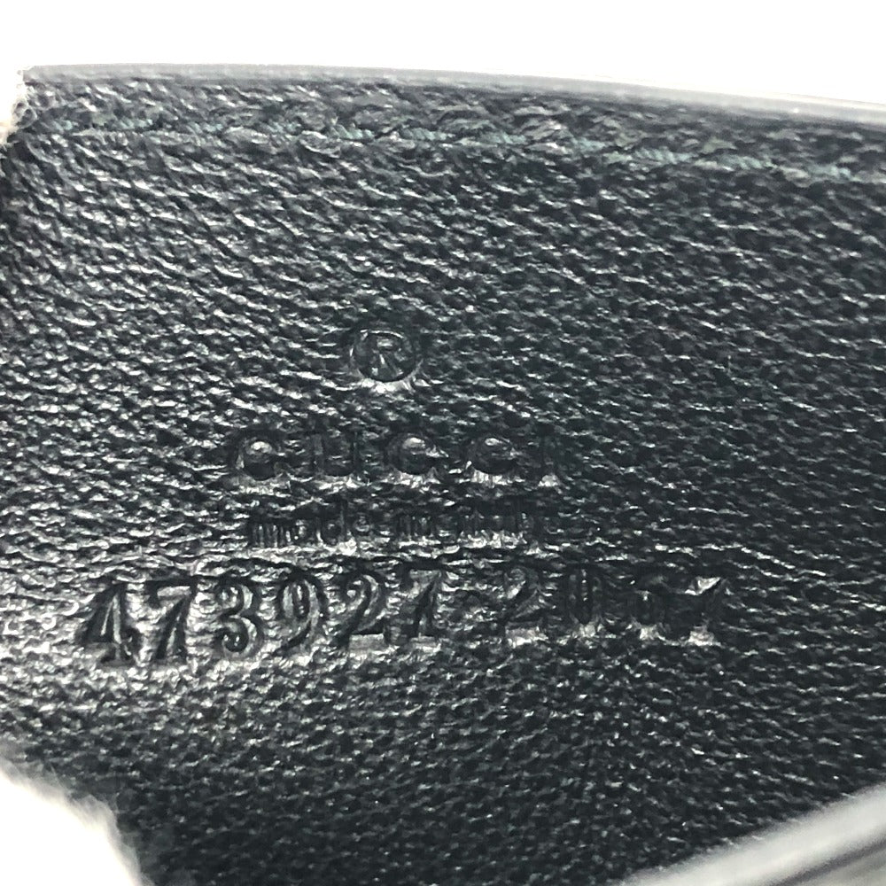 GUCCI Card Case 473927 leather black Sima