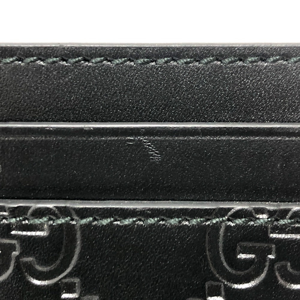 GUCCI Card Case 473927 leather black Sima