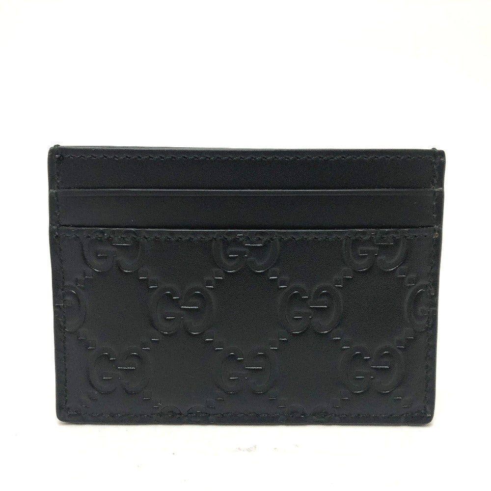 GUCCI Card Case 473927 leather black Sima