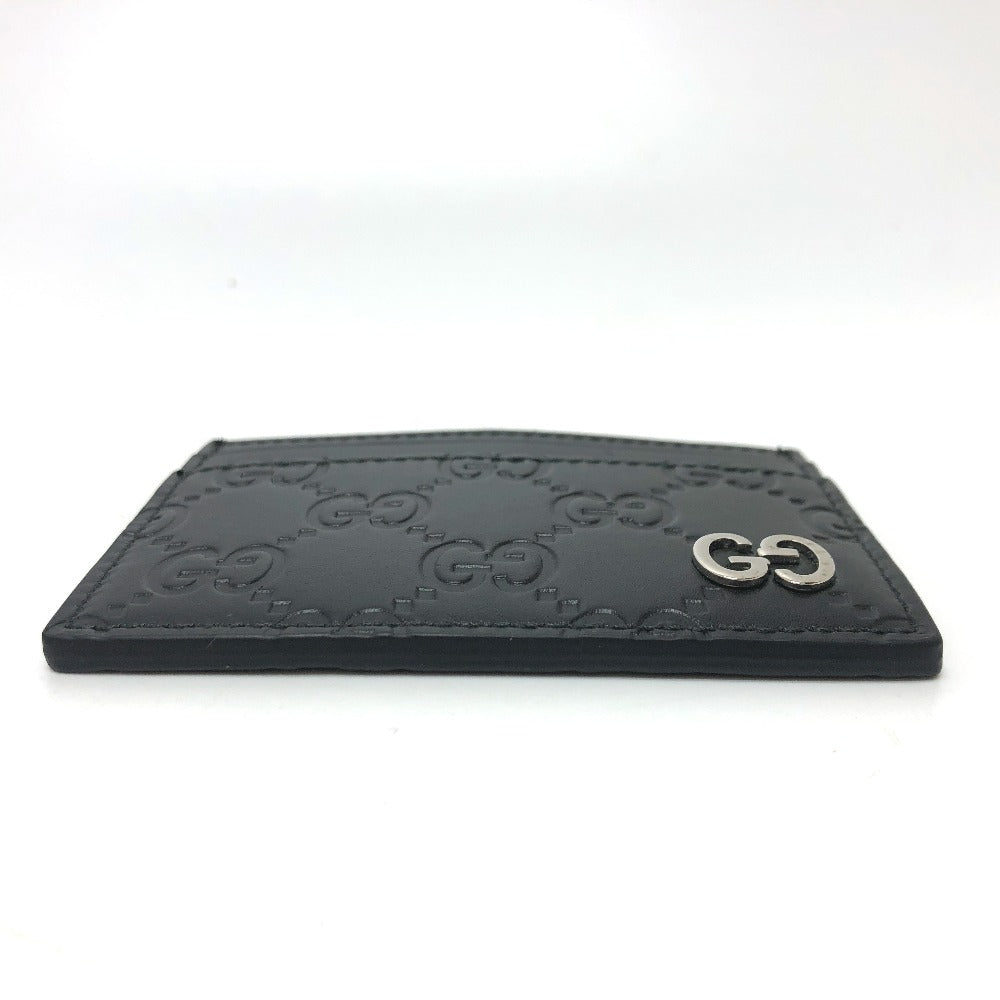 GUCCI Card Case 473927 leather black Sima