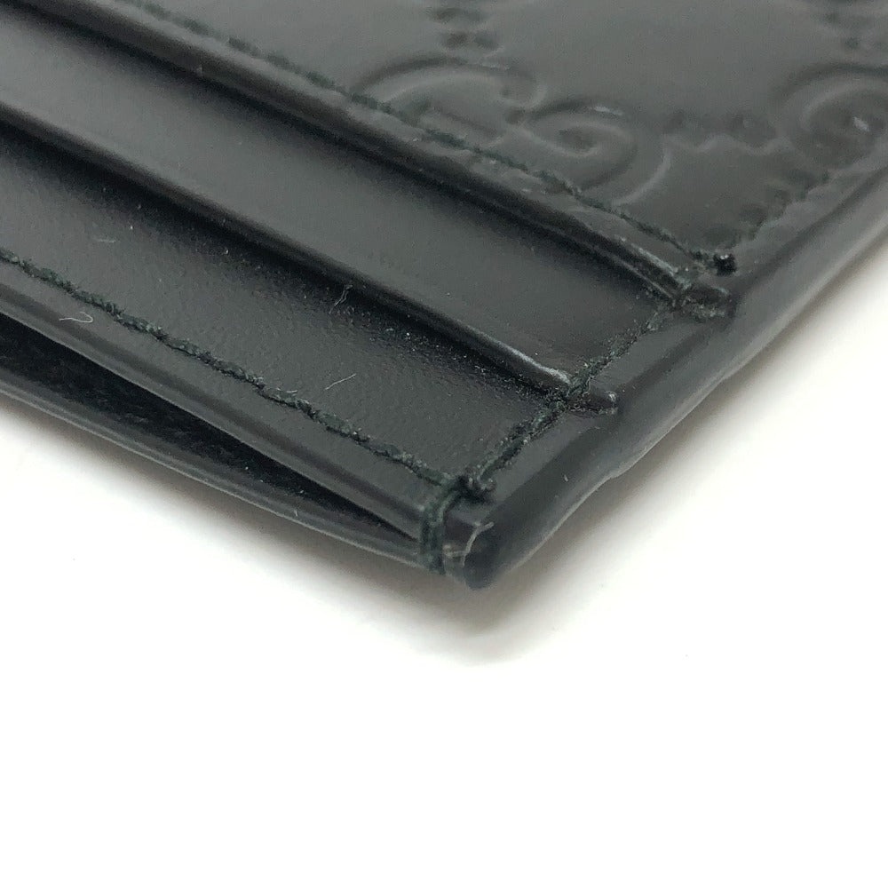 GUCCI Card Case 473927 leather black Sima