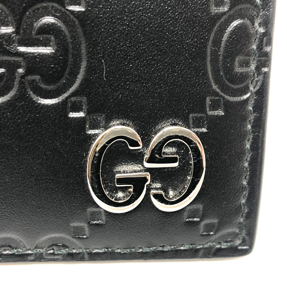 GUCCI Card Case 473927 leather black Sima