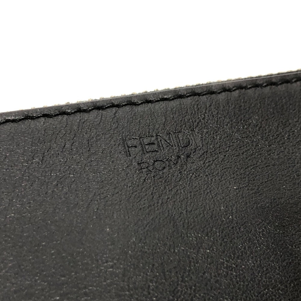 FENDI Clutch bag 7N0078 leather black LOVE mens Used Authentic