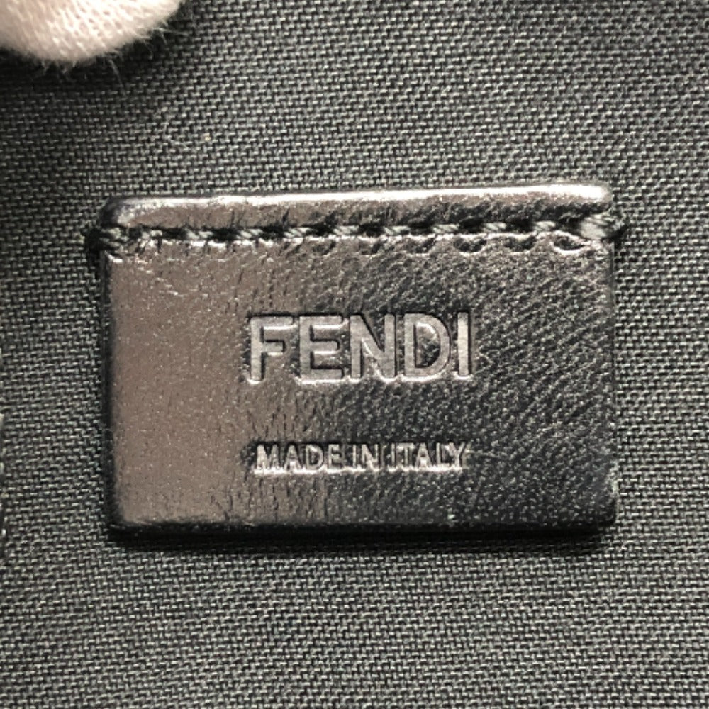 FENDI Clutch bag 7N0078 leather black LOVE mens Used Authentic