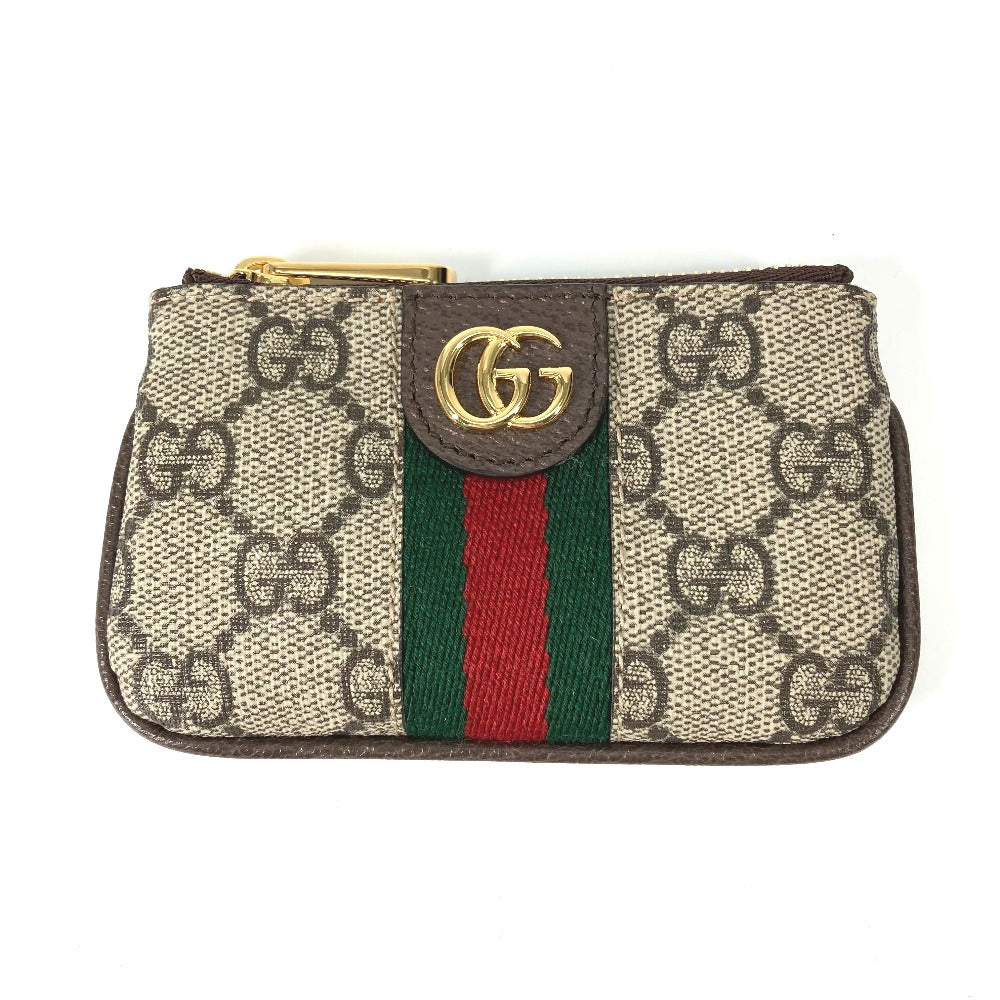 GUCCI Key case Key holder 671722 GG Supreme Canvas beige GG Supreme Ofidia