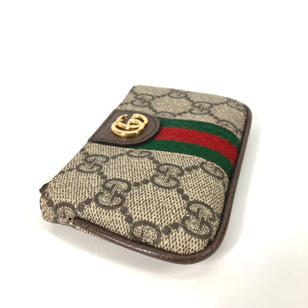 GUCCI Key case Key holder 671722 GG Supreme Canvas beige GG Supreme Ofidia