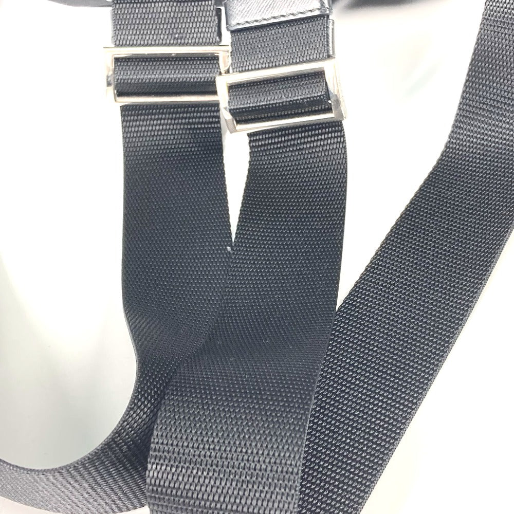 PRADA Backpack 1BZ811 Nylon black Bag Triangle logo plate Women Used Authentic