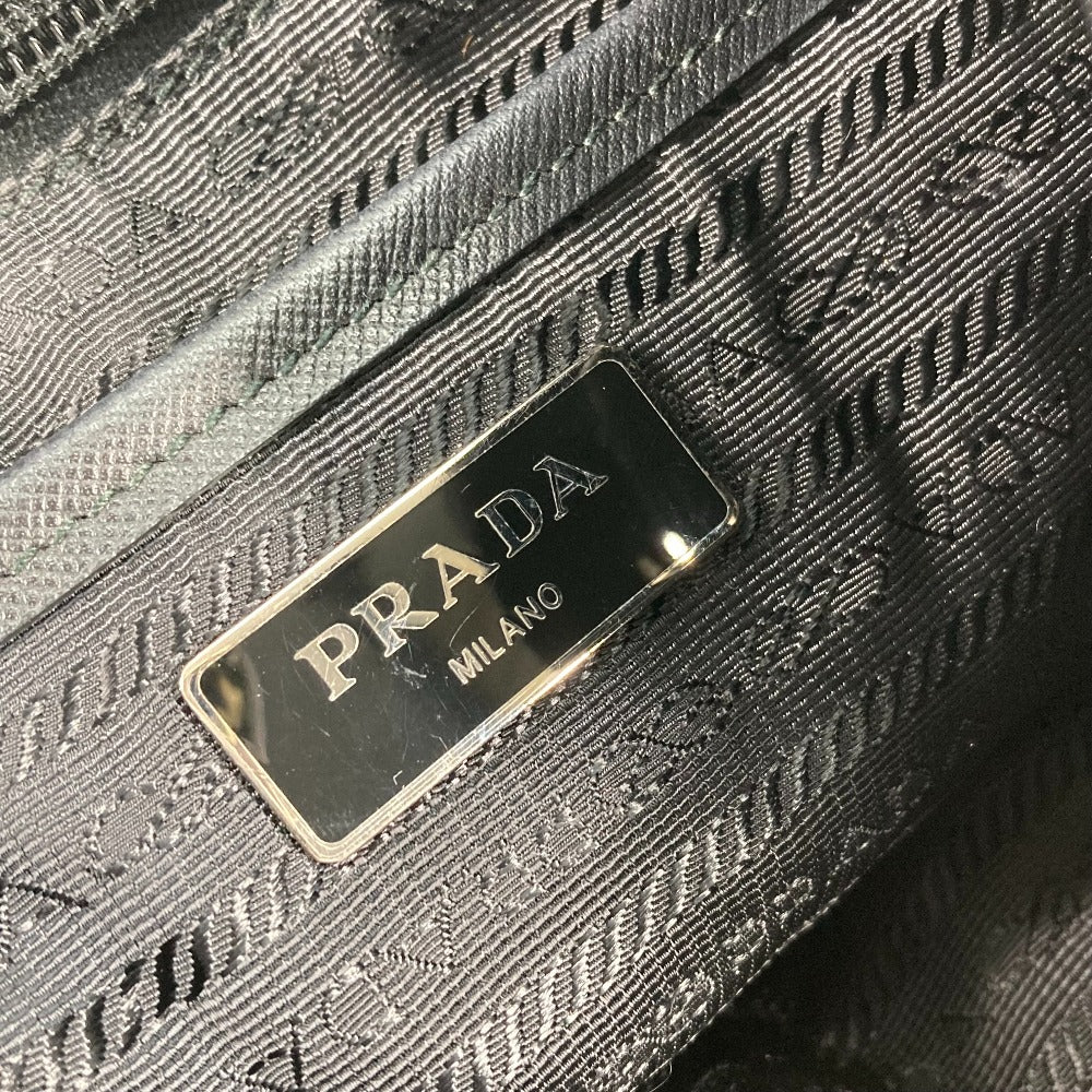 PRADA Backpack 1BZ811 Nylon black Bag Triangle logo plate Women Used Authentic