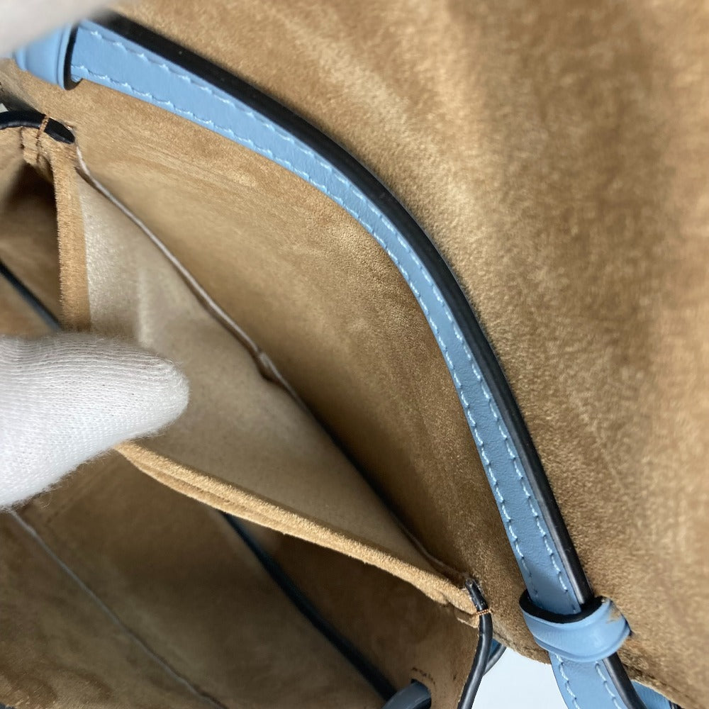 LOEWE Shoulder Bag A650N46X13 Calf leather, jacquard blue Crossbody pochette bag gatedual bag mini Women Used Authentic