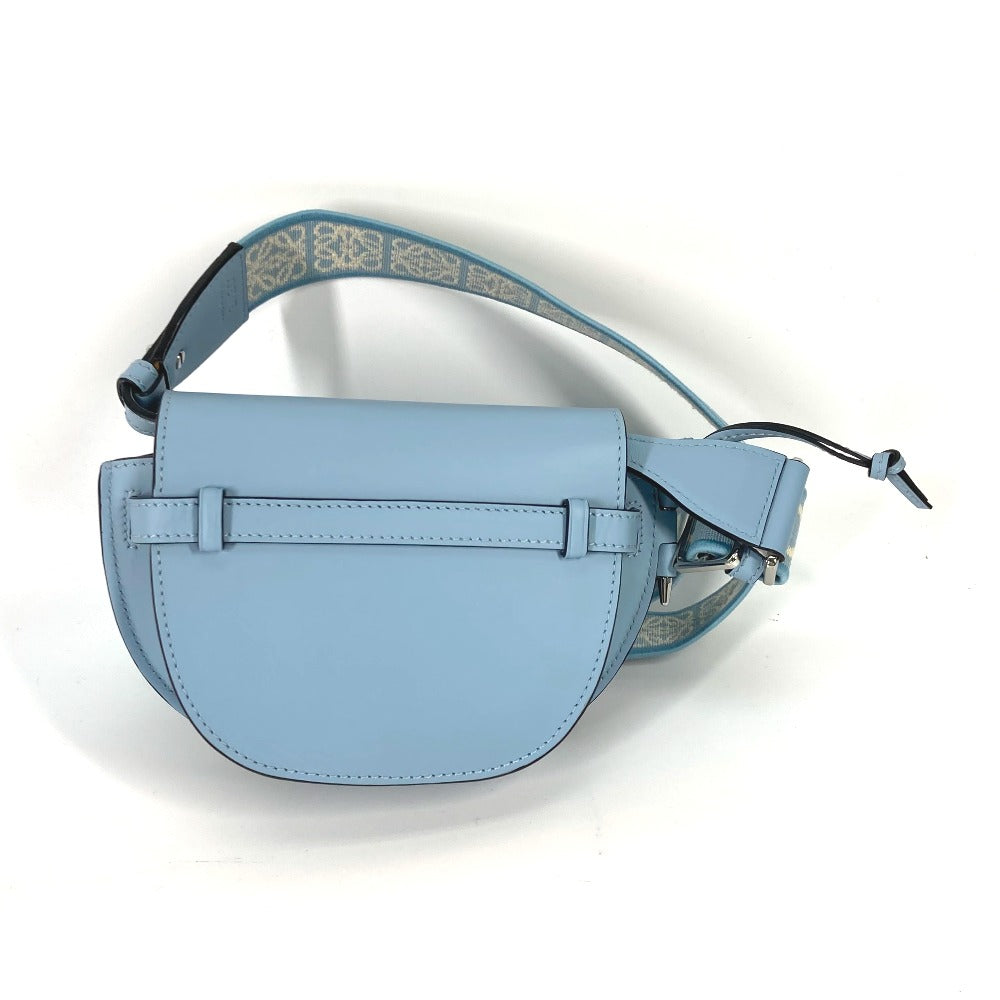 LOEWE Shoulder Bag A650N46X13 Calf leather, jacquard blue Crossbody pochette bag gatedual bag mini Women Used Authentic