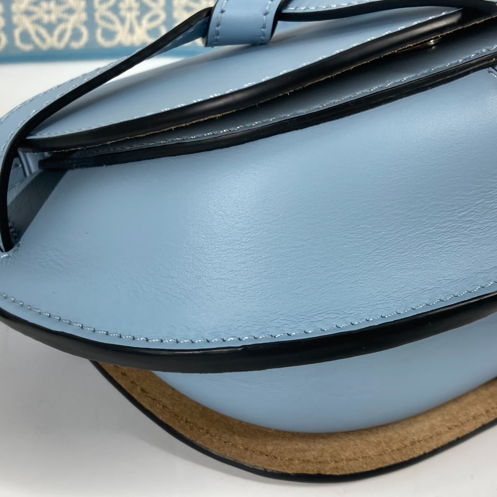 LOEWE Shoulder Bag A650N46X13 Calf leather, jacquard blue Crossbody pochette bag gatedual bag mini Women Used Authentic
