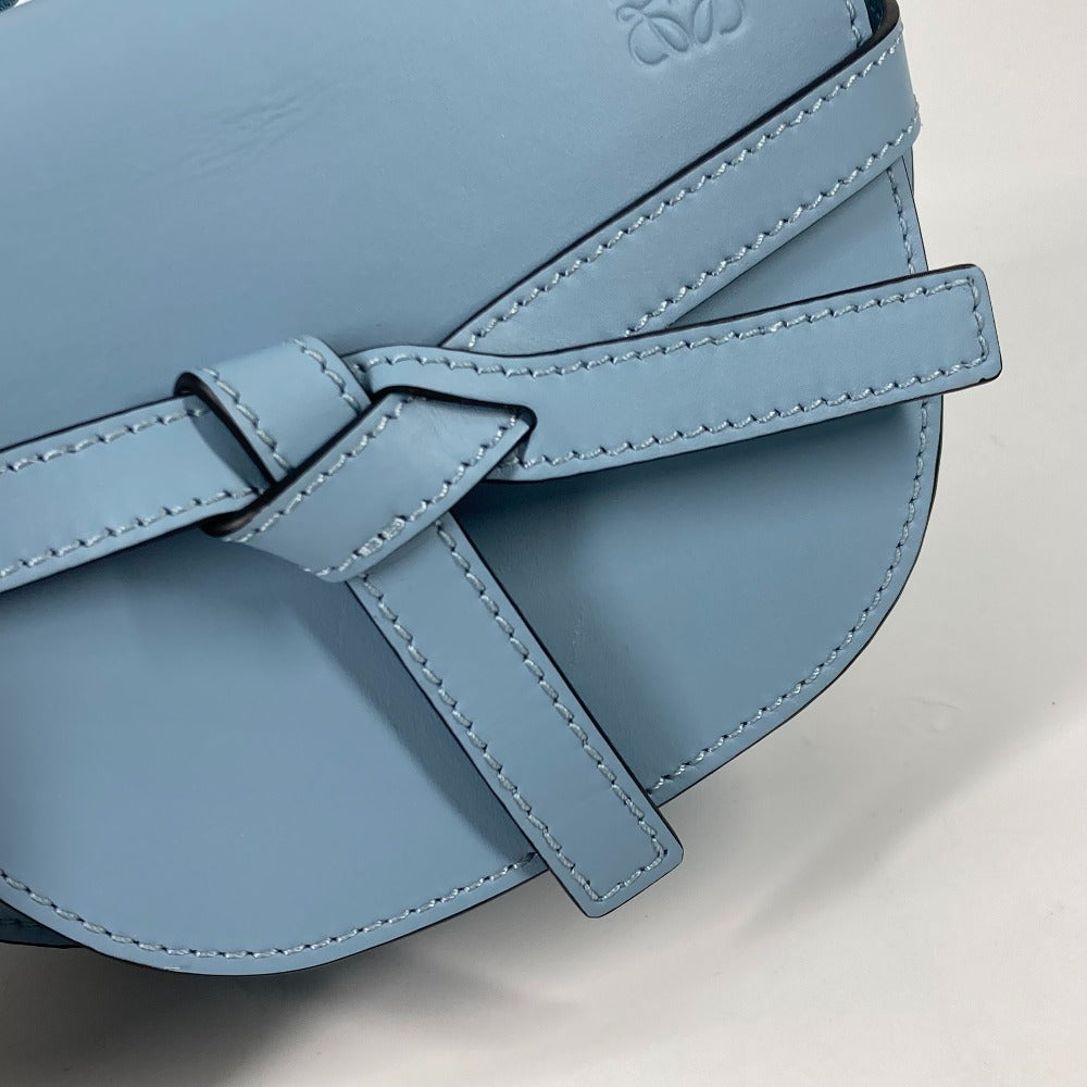 LOEWE Shoulder Bag A650N46X13 Calf leather, jacquard blue Crossbody pochette bag gatedual bag mini Women Used Authentic