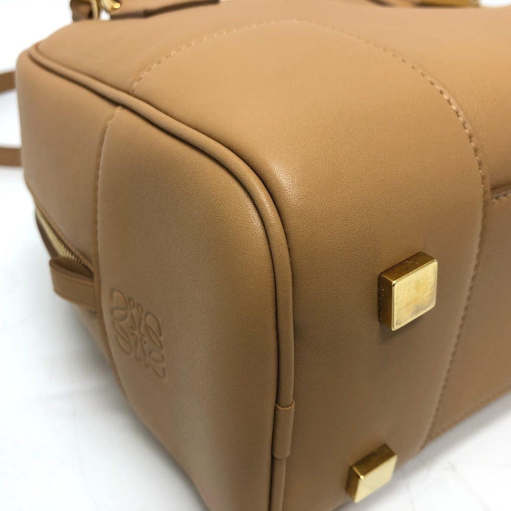 LOEWE Handbag A039N10X032586 Nappa leather beige Amazona 19 Square Women Used Authentic