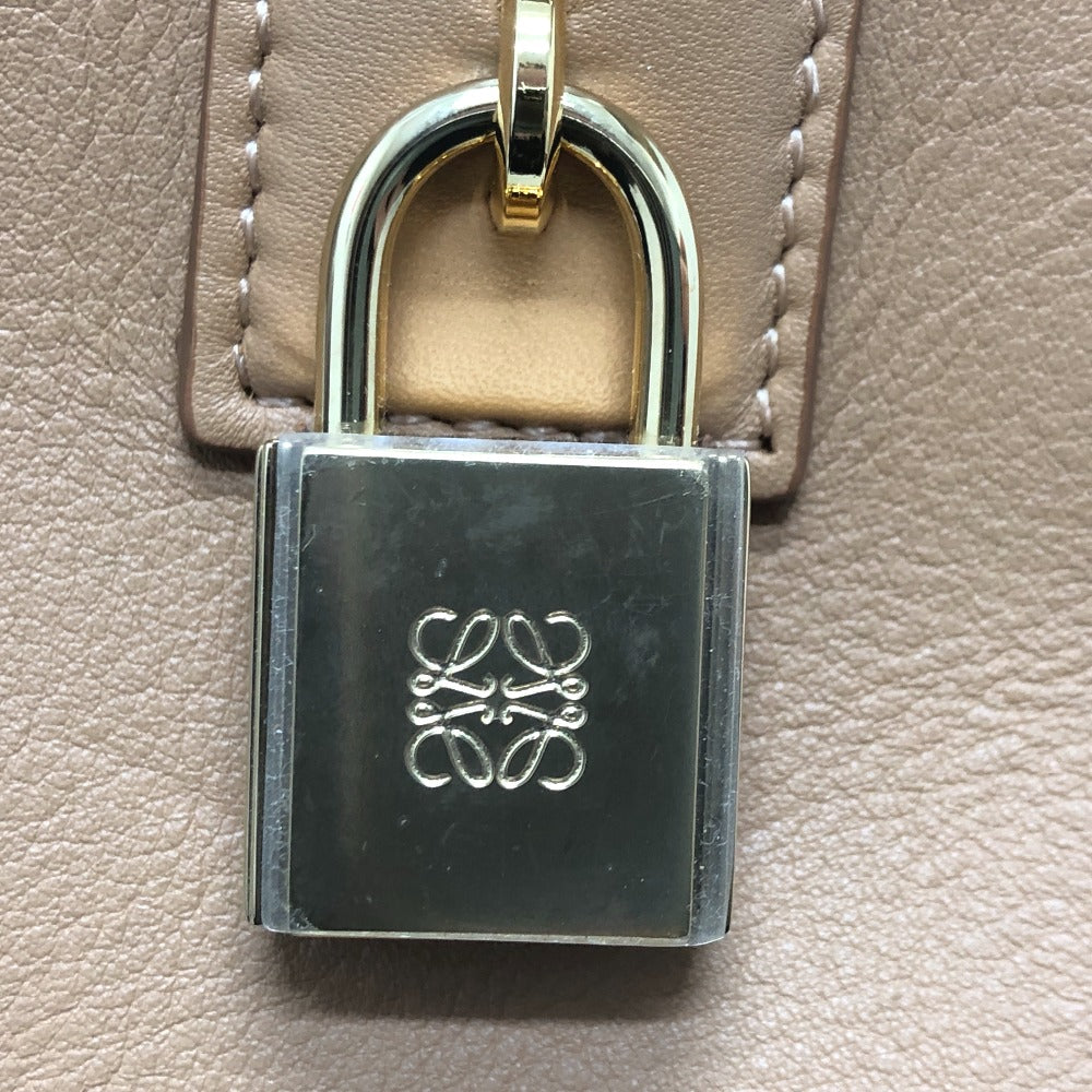 LOEWE Handbag A039N10X032586 Nappa leather beige Amazona 19 Square Women Used Authentic