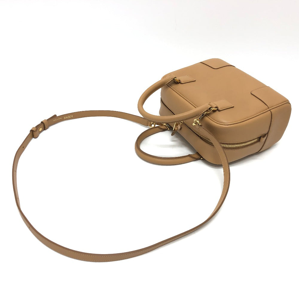 LOEWE Handbag A039N10X032586 Nappa leather beige Amazona 19 Square Women Used Authentic