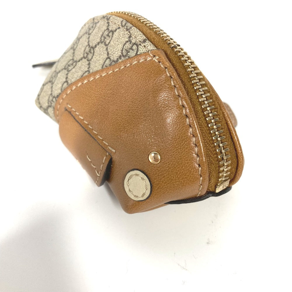 GUCCI Coin case 256862 PVC / Leather beige GG plus whale whale Women Used Authentic