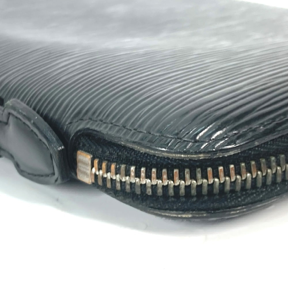 LOUIS VUITTON Long Wallet Purse M63042 Epi Leather black Epi Organizer Atoll