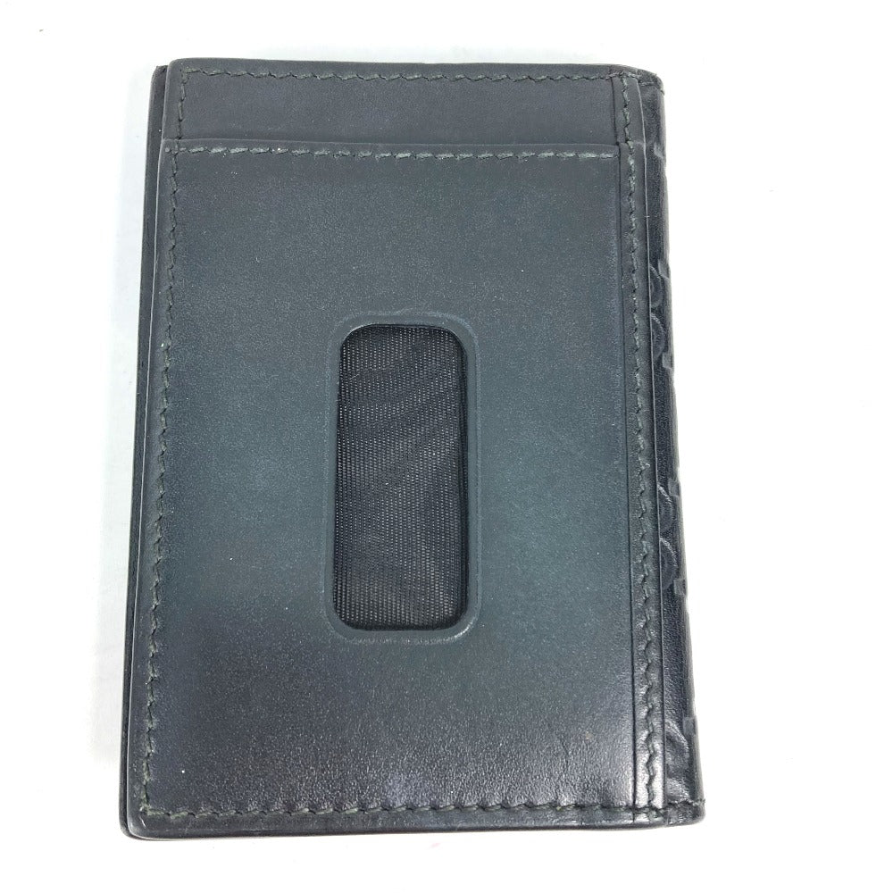 GUCCI Card Case 451192 Sima leather black Guccisima GG Ribbon Ribon
