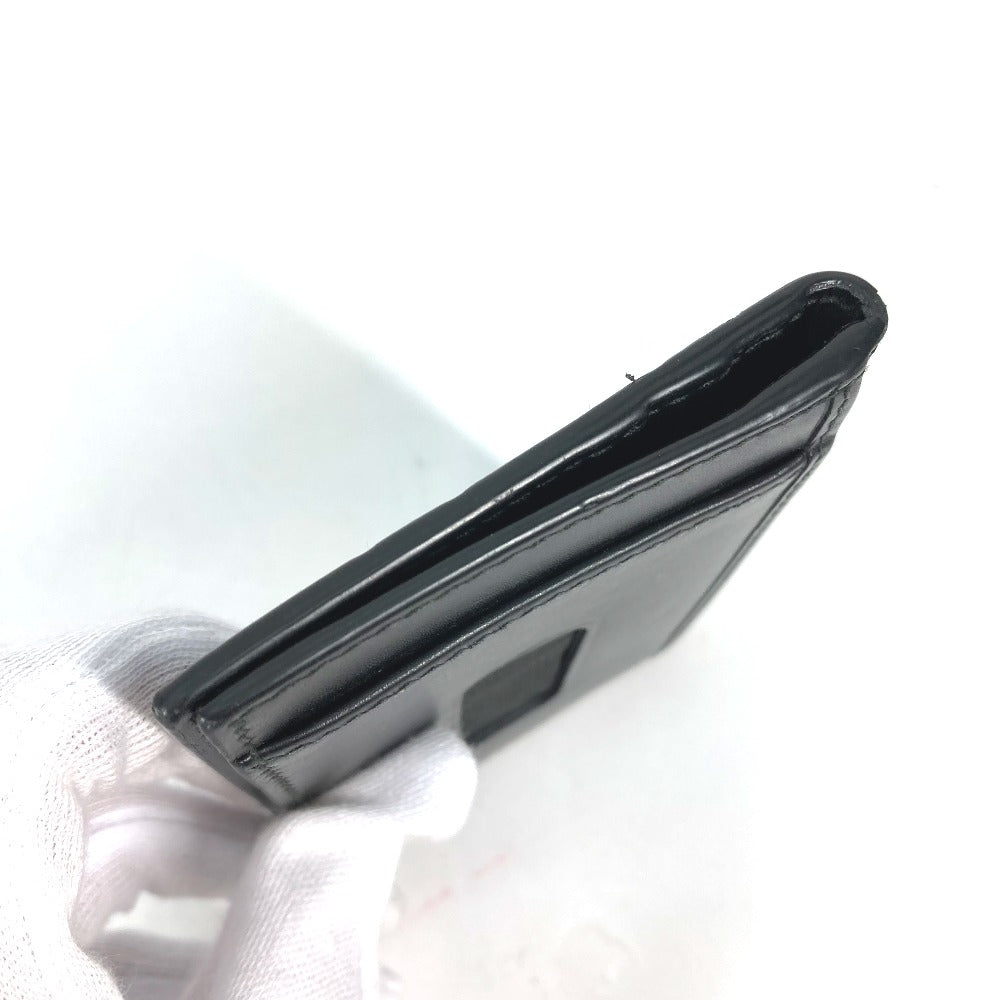 GUCCI Card Case 451192 Sima leather black Guccisima GG Ribbon Ribon