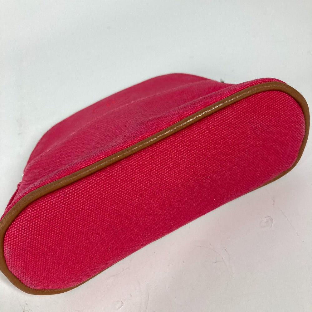 HERMES Pouch canvas pink Bolide Pouch Mini Mini 16 Women Used Authentic