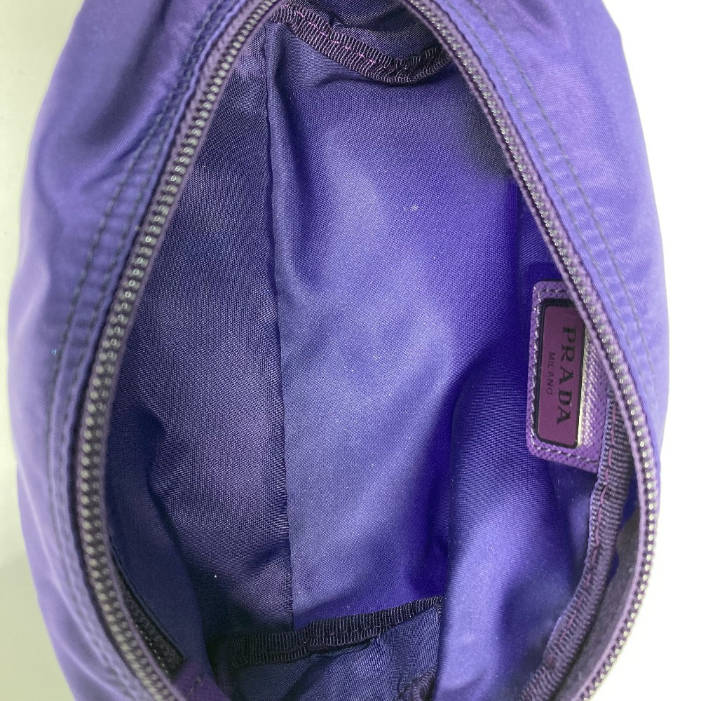 PRADA Pouch 1NA350 Nylon purple Triangle logo